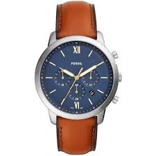 Pour un homme, la montre est signe de prestige. Fossil Homme Montre Analogique Quartz Avec Bracelet Cuir Marron Fs5453 Gperdumesaiguilles Com