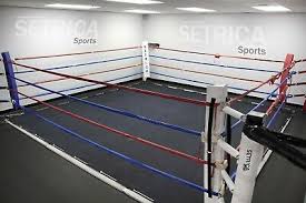 Portable boxing ring without flooring. 16 Ft Professional Wrestling Boxing Ring Canvas Cover Mma Ufc Wwe Tna Wwf Ebay