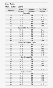 I Jeans By Buffalo Size Chart The Best Style Jeans