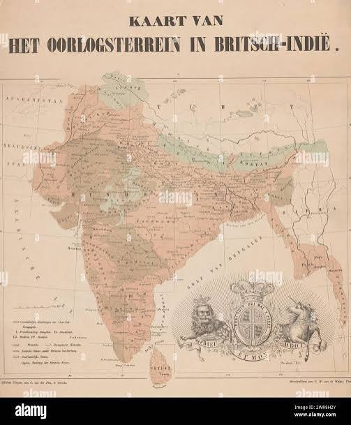 British india map hi-res stock photography and images - Alamy