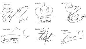 B A P Kpop And Bap Image Signature Ideas Signature Fonts Bap
