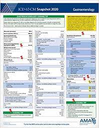 Icd 10 Cm 2020 Snapshot Coding Card Gastroenterology 9781622029839 Medicine Health Science Books Amazon Com