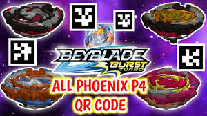 Scan these codes to get beyblades on beyblade burst evolution. All Phoenix P4 Qr Code Beyblade Burst Turbo Youtube