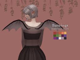 Nolan Sims Bat Wings 15 Solids Ya Elder Female Female Base Game Compatible Hat And Bracelet Versions Sims 4 Cc Eyes Tumblr Sims 4 Sims 4 Body Mods