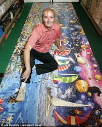 There is a wide variety of record titles to choose from and they can be attempted across a broad range of platforms. Pictured Man Completes World S Biggest Piece Jigsaw Which Took Six Months And Has 24 000 Pieces Daily Mail Online