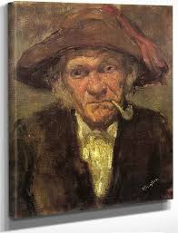 Head Of An Old Man Smoking By James Abbott Mcneill Whistler Reproduction