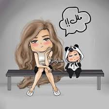 والله ملل Girly M Girly Drawings Girl Cartoon