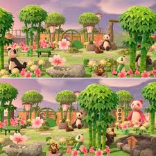 動森花園 花圃設計與佈置 熊貓花園 animal crossing animal crossing wild world animal crossing villagers