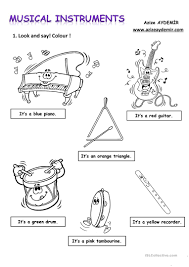 Esl printable musical instruments vocabulary worksheets, picture dictionaries a fun esl printable matching exercise worksheet for kids to study and practise musical instruments vocabulary. Musical Instruments English Esl Worksheets For Distance Learning And Physical Classrooms