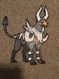 Mega Houndoom Perler Bead Perler Beads Anime Pixel Art Pokemon Bead