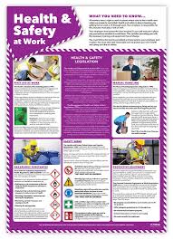 Employers — you have a legal obligation to protect employees on the job. Health Safety At Work Poster Daydream Education