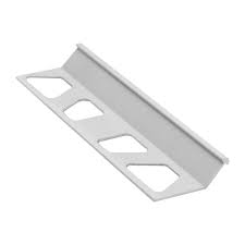 In satin anodized aluminum size: Schluter Finec Mbw White Colour Coated Aluminium Slim Angle Edge Tile Trim 2 5m Buy Metal Angle Edge Tile Trim Ets Online From Pro Tiler Tools