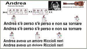 Cristiano de andré (genova, 29 dicembre 1962) è un cantautore e polistrumentista italiano. Andrea De Andre Per Ukulele Youtube