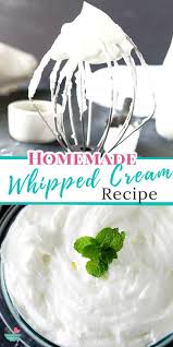 Homemade Whipped Cream Recipe In 2020 Homemade Recipes Dessert Condiment Recipes Homemade Whipped Cream