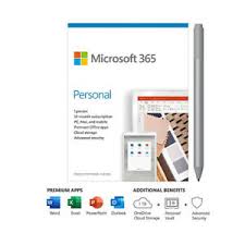 Microsoft 365 has all the familiar office apps and more in one place. Microsoft 365 Personal 1 Yr Subscription 1 User W Platinum Surface Pen Ebay