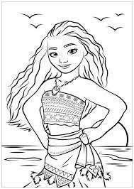 Imprimer Coloriage Coloriage Vaiana Facile Gratuit