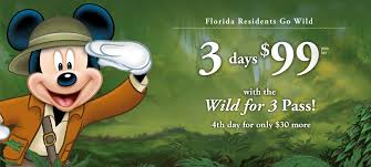 3 Day Disney Pass For 99 For Florida Residents Disney World Florida Resident Disney World Passes Disney Ticket Deals