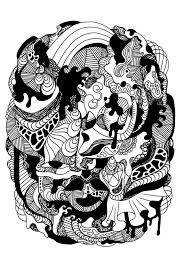 The blacks become washed out and the whites go to grey. I Made These 24 Ink Line Drawings Into Coloring Pages Bored Panda