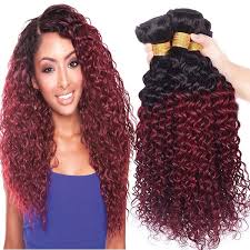 Ombré hair has been one of the most popular hair color trends for years—and it shows no signs of slowing down any time soon. Black Rose Hair 7a Peruvian Ombre Curly Hair Extensions Two Tone 1b Burgundy Black To Red Ombre Peruvian Jerry Curly Hair Weaves 16 18 20inches Wish