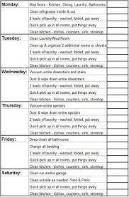Housekeeping Schedule Housekeeping Schedule Daily Cleaning Schedule Weekly Cleaning