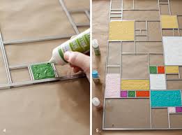 If you substitute mod podge, use white glue. Diy Faux Stained Glass A Beautiful Mess