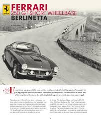 1962 ferrari 250 gt swb berlinetta. Ferrari 250gt Swb History Pdf Allcarcentral Com