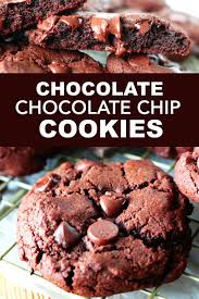 Double Chocolate Chip Cookies The Anthony Kitchen Recipe Chocolate Chip Cookies Cookies Recipes Chocolate Chip Double Chocolate Chip Cookies