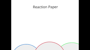 What makes a great reaction paper: Reaction Paper Video Youtube