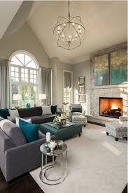 Lovely Living Room With High Ceiling Home Decor Designs Trendy Living Rooms Family Living Rooms Living Room Color Schemes