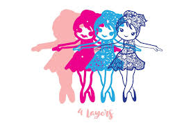 Download 3d Svg Cute Ballerina Out Of Mandala V6 By Sintegra Thehungryjpeg Com