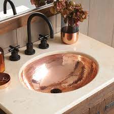 Excellent service · secure online shopping · new styles & finishes Classic 19 Inch Hammered Copper Bathroom Sink Native Trails