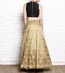 Black And Gold Lehenga Skirt Crop Top Lehenga Pesquisa Google Lehenga Crop Top Brocade Lehenga Lehenga Designs