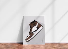How to buy these for retail? Air Jordan 1 Cactusjack Sneaker Art Digital Print Poster Etsy