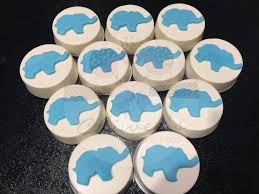 Baby Elephant Oreos Chocolate Covered Oreos Baby Shower Oreos Elephant Baby Shower Theme Boy Elephant Baby Shower Theme Chocolate Covered Oreos Baby Shower