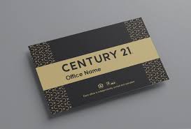 Customize any card in this gallery with any logo, no additional fees apply Century 21 Real Estate Business Cards Free Template Designs Custom Printing