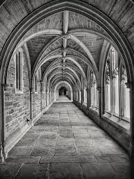 Siyah Beyaz Saray Yolu 3 Boyutlu Duvar Kagidi