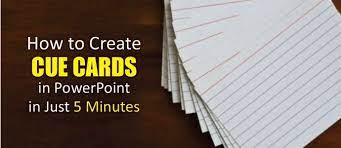 How to make cue cards. How To Create Cue Cards In Powerpoint In Just 5 Minutes The Slideteam Blog