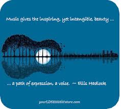 Music Gives The Inspiring Yet Intangible Beauty A Path Of Expression A Voice Quote By Ellis Hadlock Inspirational Scripture Inspiration Expressions