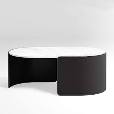 Dillon natural yukas round wood coffee table. Holm Oval Marble Coffee Table Reviews Crate And Barrel