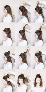 Frisuren Tutorial Fur Halbknotige Oberknoten Hair Halbknotige Oberknoten Tutorial Party Hairstyles For Long Hair Medium Hair Styles Mom Hairstyles