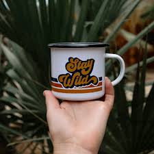 The Best Happy Camper Enamel Coffee Mug The Odysea Store Mugs Coffee Mugs Personalized Coffee Mugs