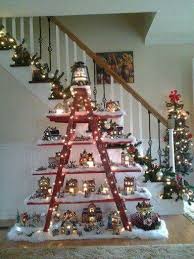 Ladder Christmas Village Display Diy Christmas Lights Decorating With Christmas Lights Christmas Decor Diy