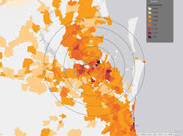 The melbourne rail map is a train route city map that includes all tram lines. Brisbane Map Showing Radius Distance From Cbd Spatial Source
