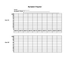 speech therapy progress chart