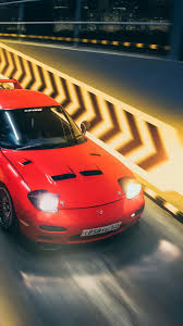 Find the best rx7 wallpaper on getwallpapers. Download Wallpaper 938x1668 Mazda Rx 7 Mazda Sportscar Red Track Night Speed Iphone 8 7 6s 6 For Parallax Hd Background