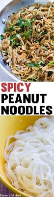 Vegan Spicy Peanut Noodles Ceara S Kitchen Recipe Vegetarian Recipes Spicy Peanut Noodles Vegan Main Dishes