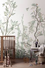 Woodlands Trendy Wall Mural Kids Room Wallpaper Nursery Wallpaper Woodland Wallpaper