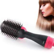 Blowout Brush Hair Straightener And Curler Styling Brush Hair Dryer