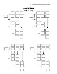 Long Division Template Math Instruction Fifth Grade Math Long Division
