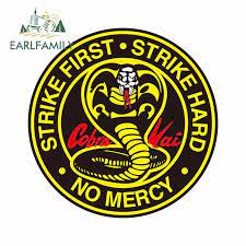 Learn how to draw the cobra kai logo. Earlfamily 13cm Fur Cobra Kai Kreis Logo Big Cobra 13 Feine Aufkleber Wasserdicht Geeignet Fur Van Rv Vinyl Auto Aufkleber Dekoration Car Stickers Aliexpress